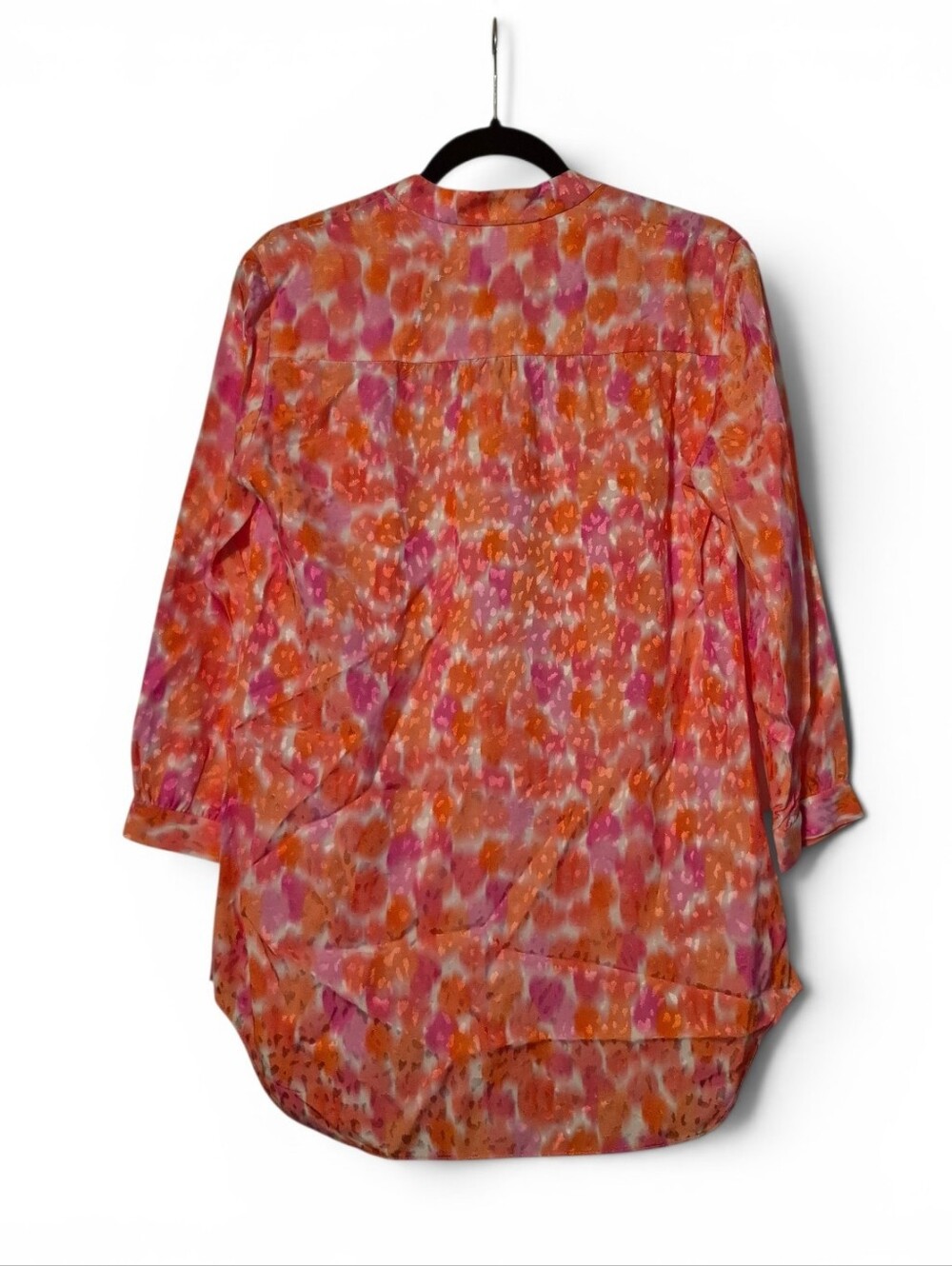Amanda Uprichard NWT Everyday Top in Vibrant "Rosato" watercolor floral print XS - Picture 5 of 9